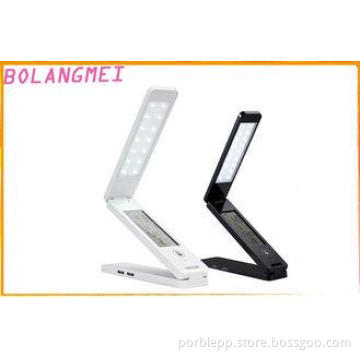 Black Touch Panel Rechargeable LED Table Lamp For Bedroom W